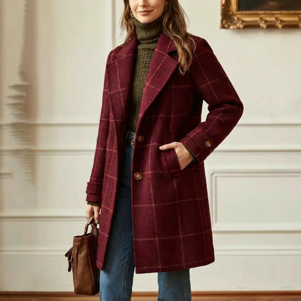 MAEVE | CHECKED WINTER COAT
