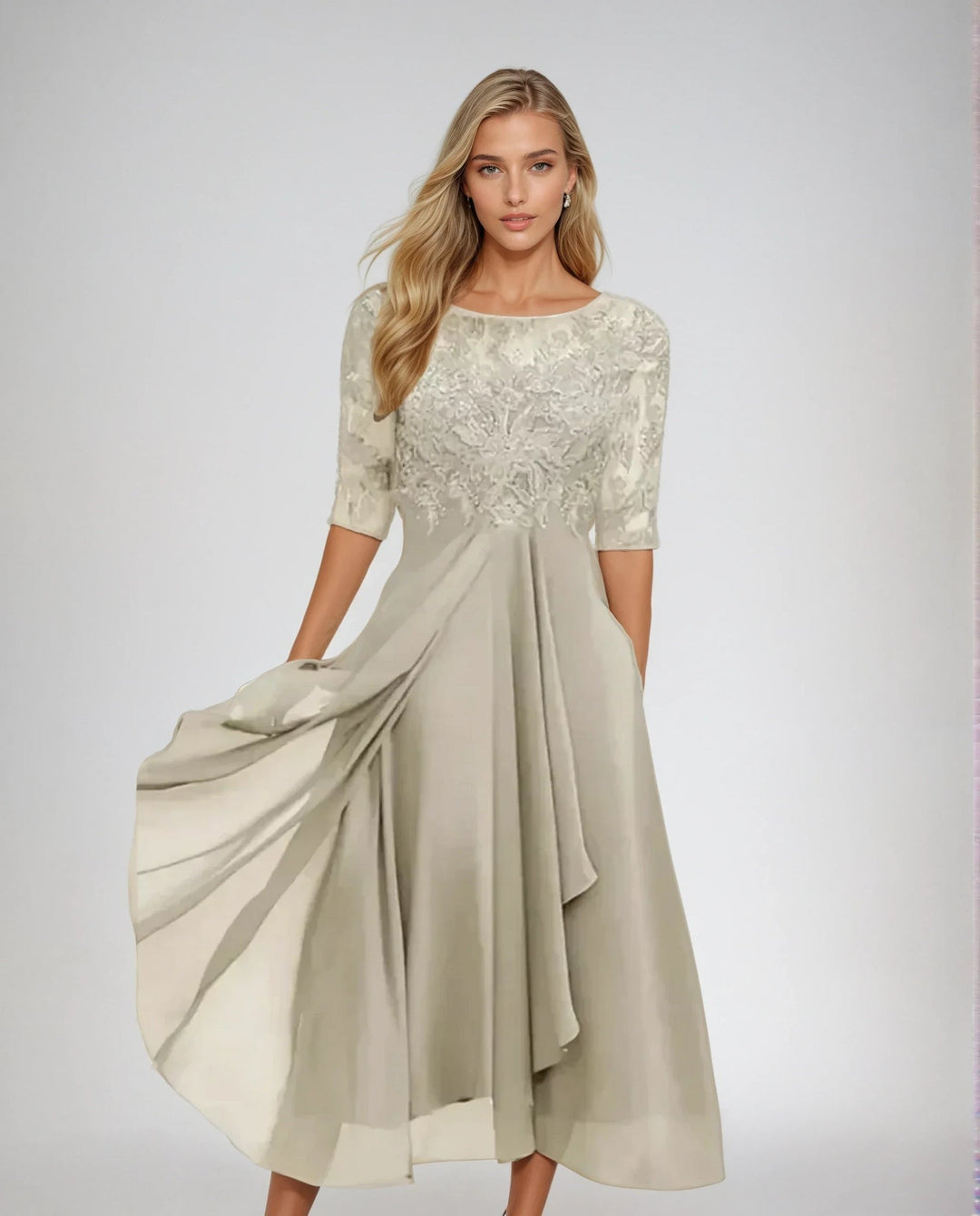MAEVA | GRACEFUL DETAILED FLOWING DRESS