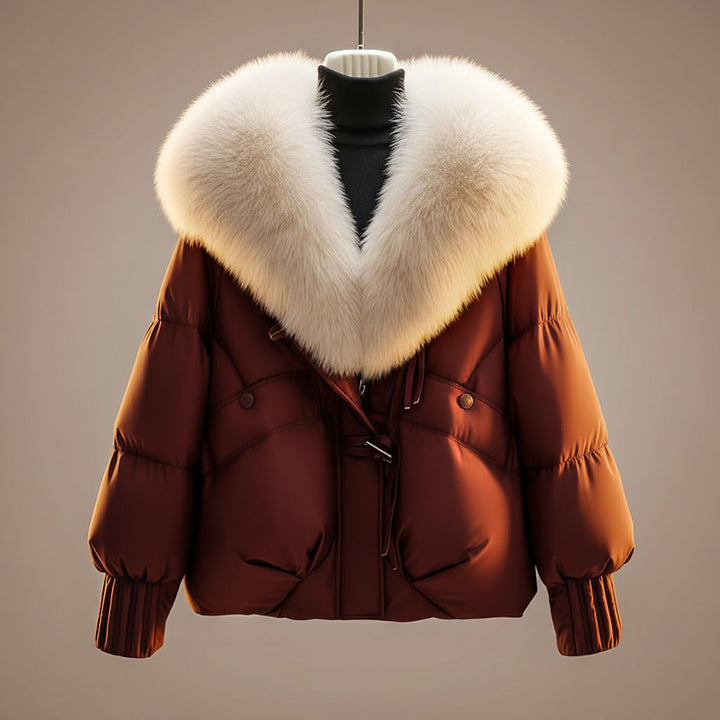 BRIANNA | FUR COLLAR PUFFER JACKET