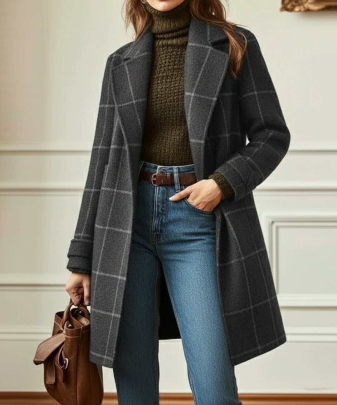 MAEVE | CHECKED WINTER COAT