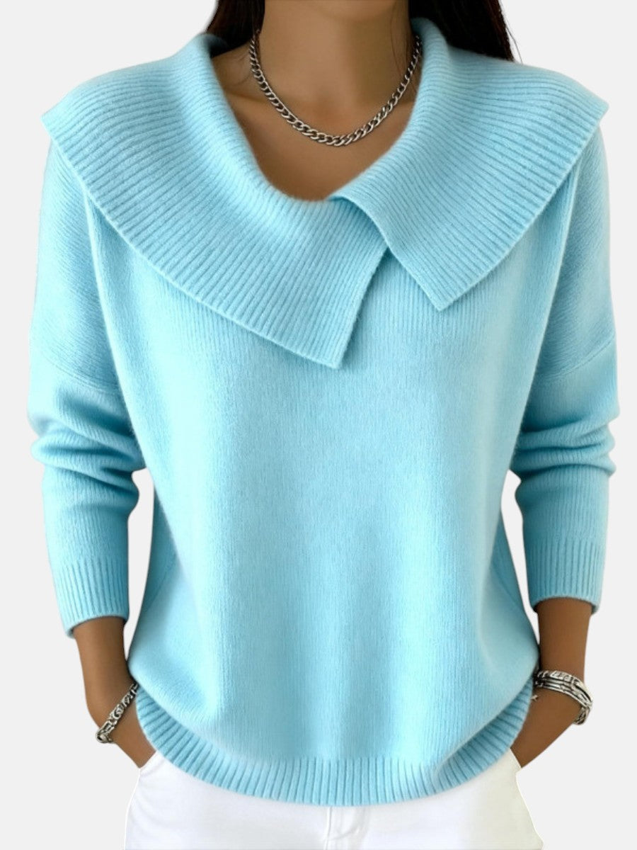 AISLING | WARM SWEATER WITH SOFT COLLAR