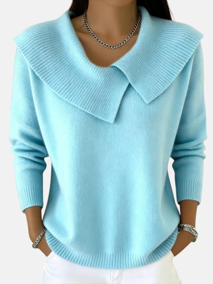 AISLING | WARM SWEATER WITH SOFT COLLAR
