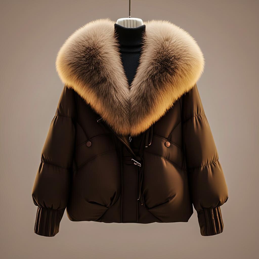 BRIANNA | FUR COLLAR PUFFER JACKET