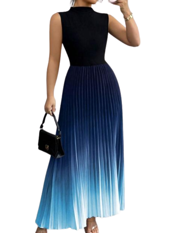 NAOISE | ELEGANT OMBRE SLEEVELESS EVENING DRESS