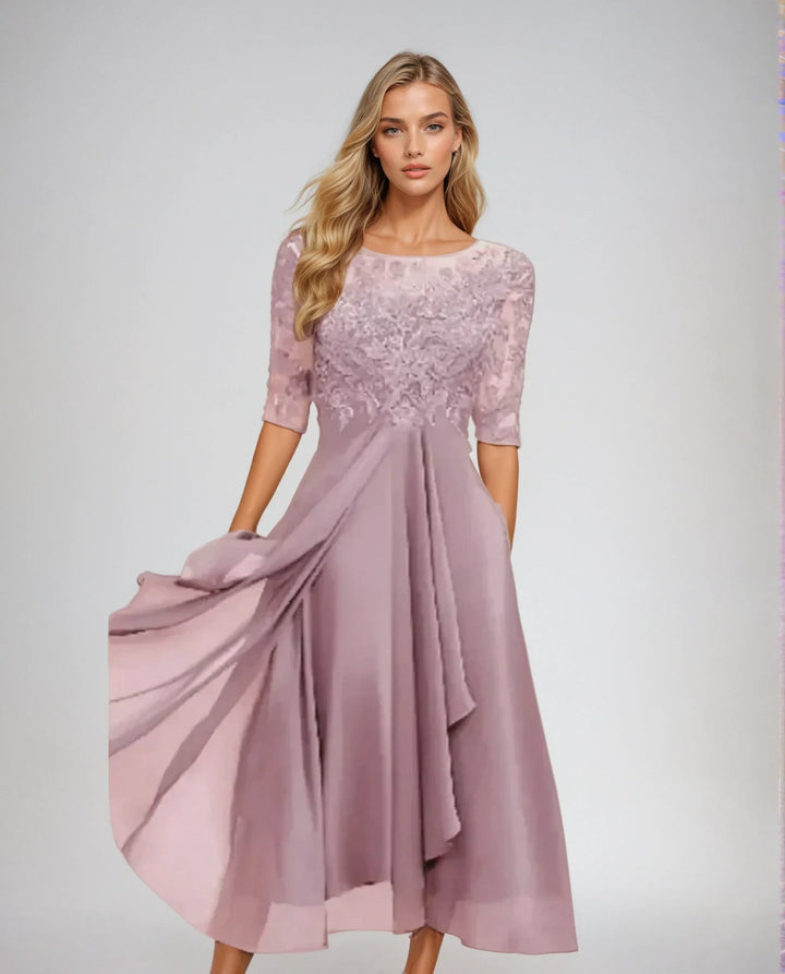 MAEVA | GRACEFUL DETAILED FLOWING DRESS