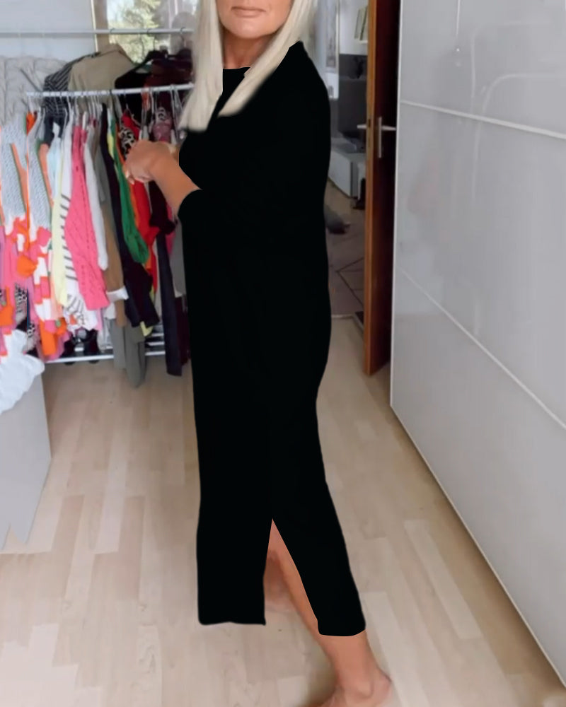 Luna™ | Women’s Relaxed Fit Dress with Round Neck