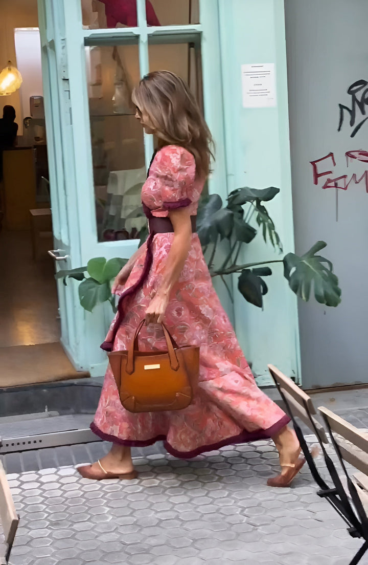 SERENA | ELEGANT PINK MAXI DRESS