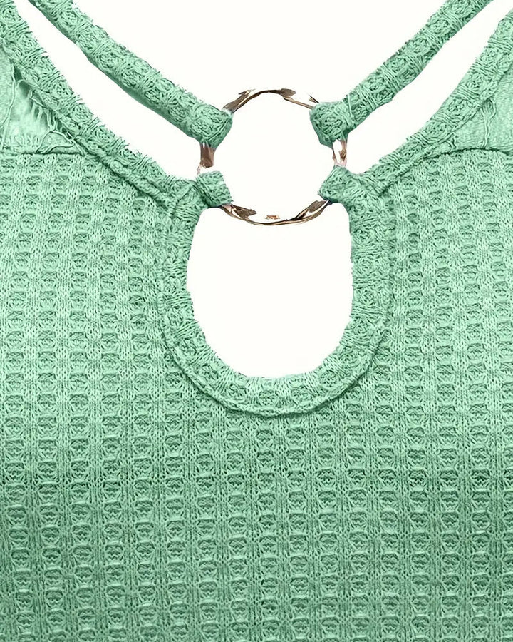 Lumi™ | Women’s Knitted T-Shirt with Lace Panel