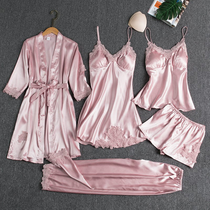 SALLY | ELEGANT FIVE PIECE NIGHT SET