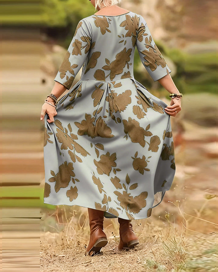 Faye™ | Women’s Dress with Retro Print