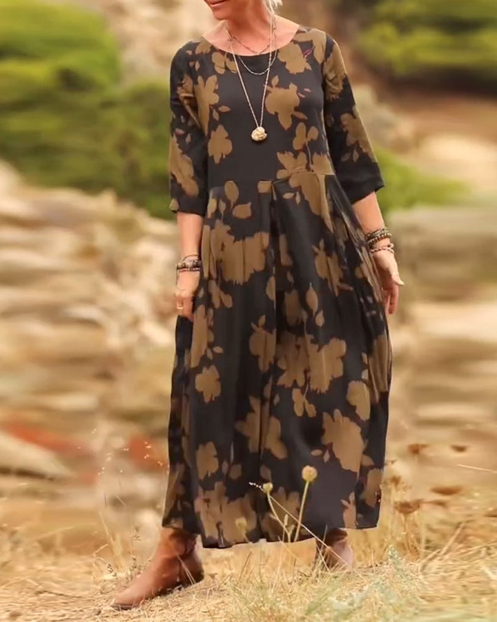 Faye™ | Women’s Dress with Retro Print