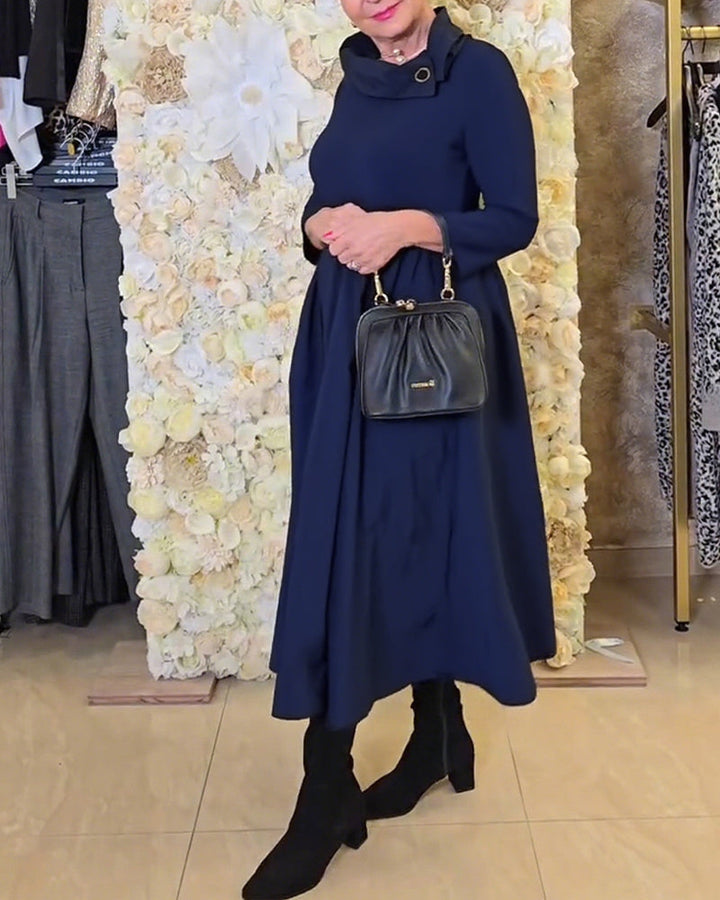 Nola™ | Women’s Bold Solid Color A-Line Street Dress