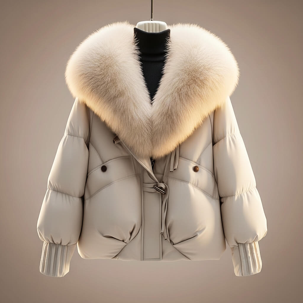 BRIANNA | FUR COLLAR PUFFER JACKET