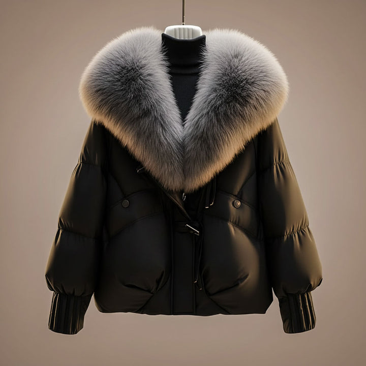 BRIANNA | FUR COLLAR PUFFER JACKET