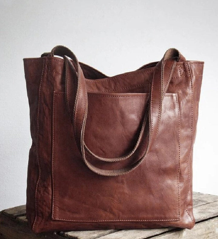 NUALA | HERITAGE VEGAN LEATHER TOTE