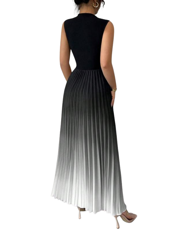 NAOISE | ELEGANT OMBRE SLEEVELESS EVENING DRESS