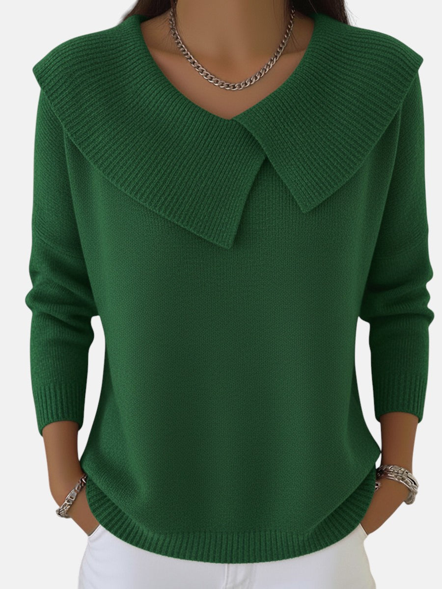 AISLING | WARM SWEATER WITH SOFT COLLAR