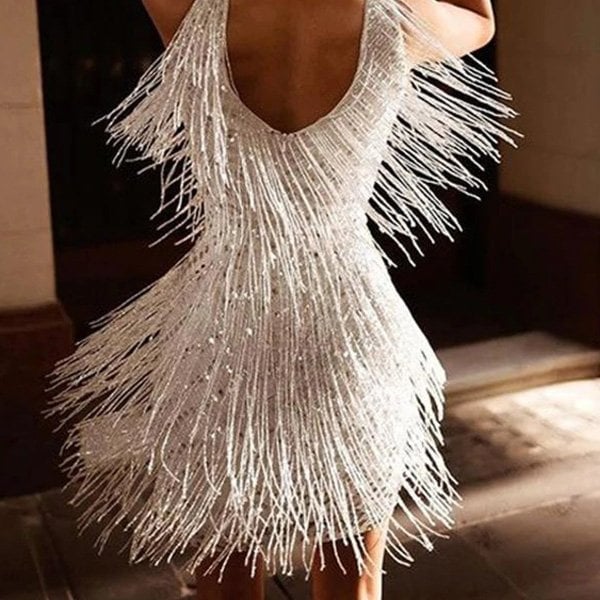 FRINGEY | ELEGANT FRINGE PARTY DRESS
