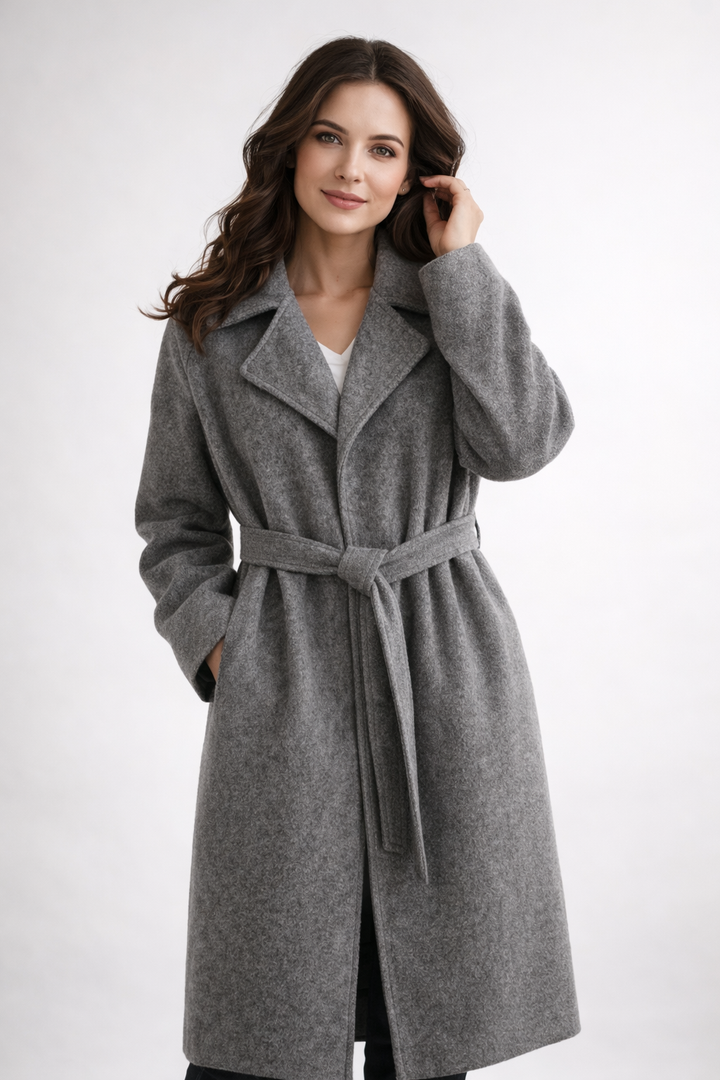 AOIBHÍN | ELEGANT BELTED LONG COAT
