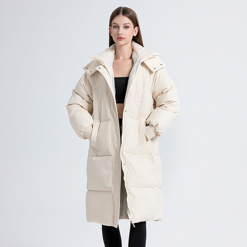 ROISIN | CLASSIC HOODED LONG PUFFER COAT