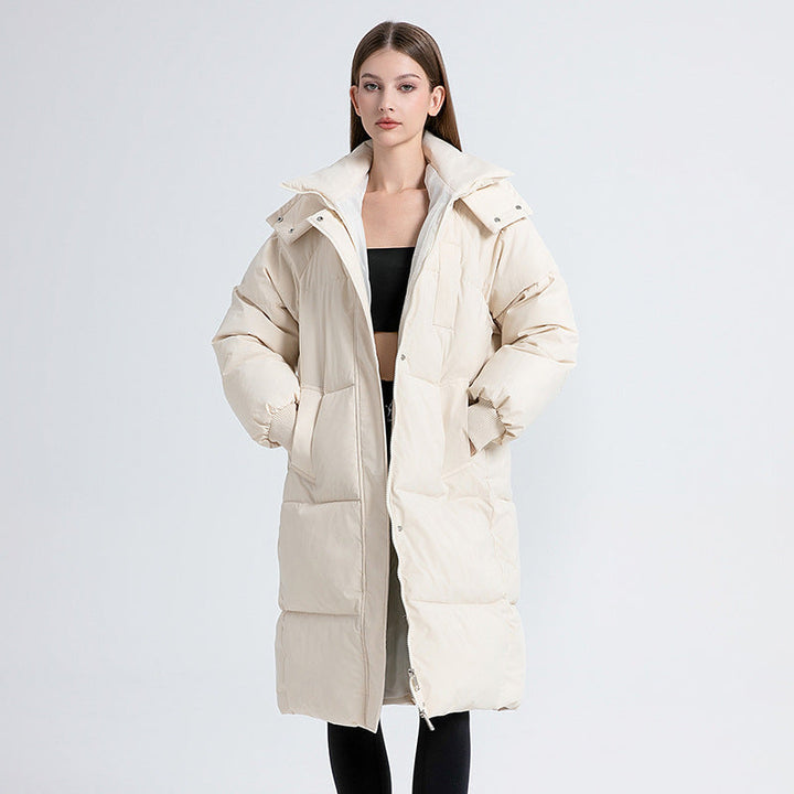 ROISIN | CLASSIC HOODED LONG PUFFER COAT