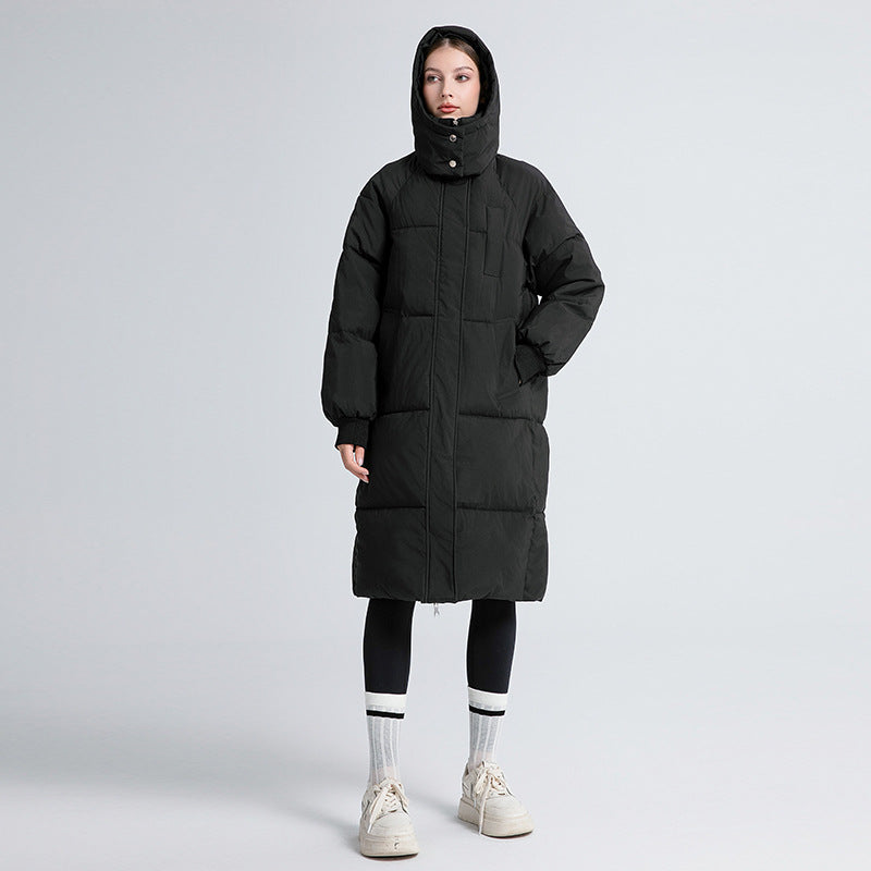 ROISIN | CLASSIC HOODED LONG PUFFER COAT