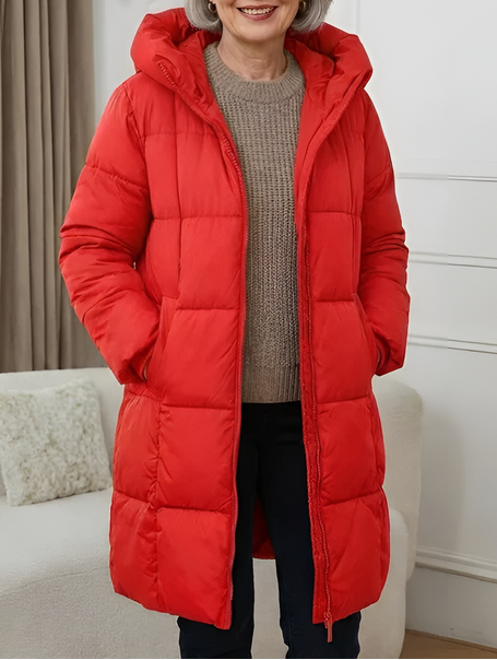 SAOIRSE | HOODED LONGLINE PUFFER COAT