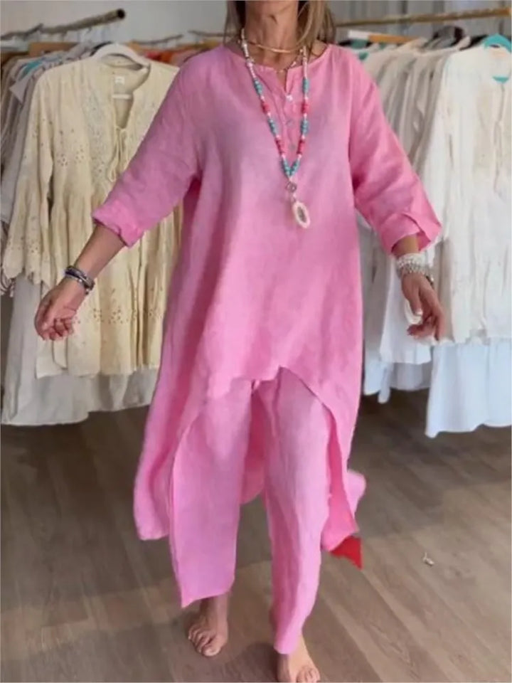 MAEVE | RELAXED TUNIC AND TROUSERS SET