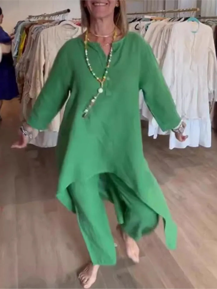 MAEVE | RELAXED TUNIC AND TROUSERS SET