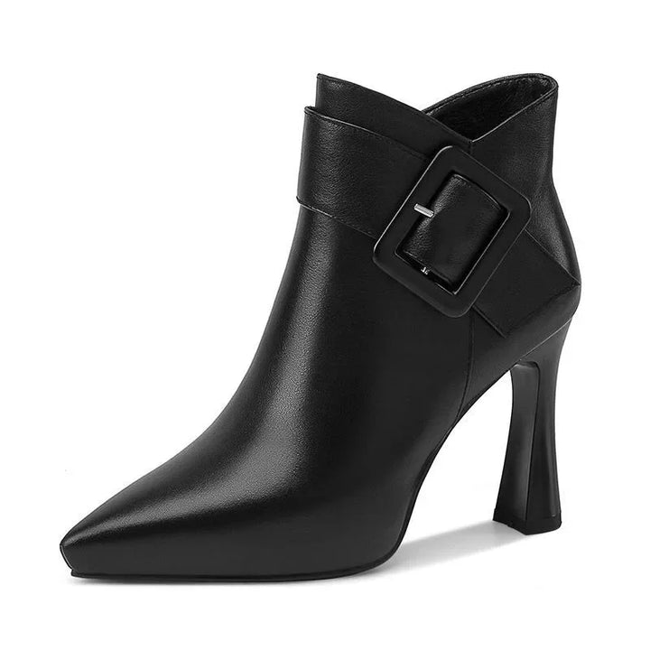 AOIBHIN | BUCKLE ANKLE BOOTS