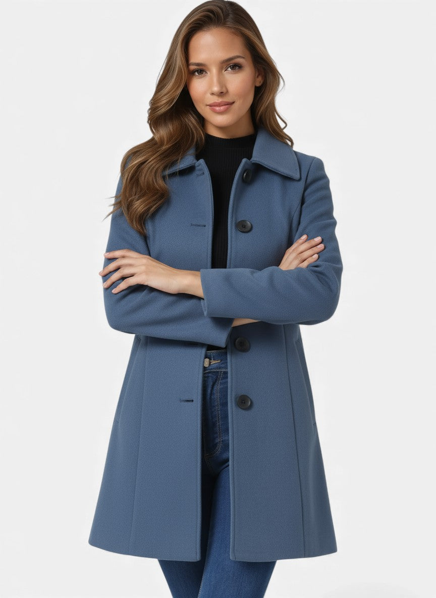 CIARA | SINGLE-BREASTED WINTER TRENCH COAT