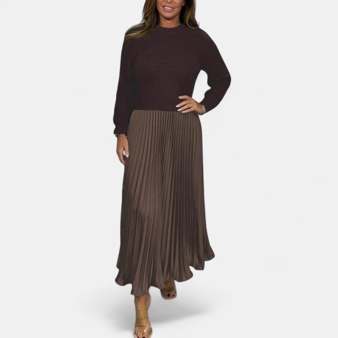 Aveline | Flowing Pleated Maxi Skirt