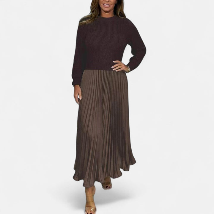 Aveline | Flowing Pleated Maxi Skirt