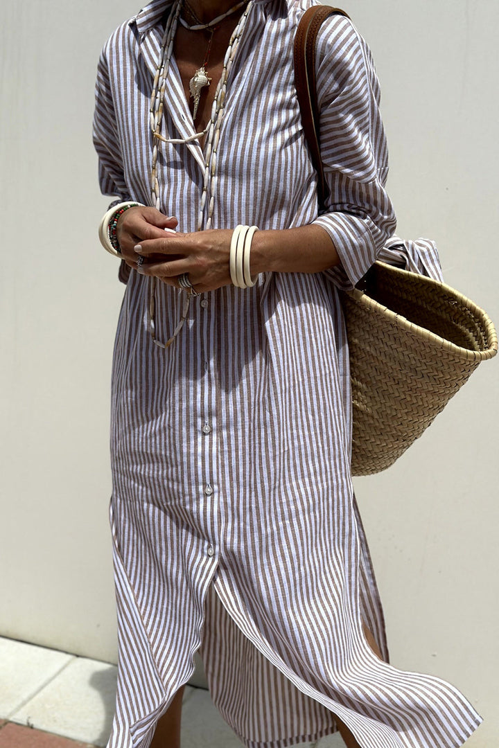 EITHNE | CLASSIC STRIPED SHIRT DRESS