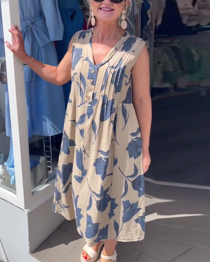 Liadan | Women’s Floral Print Dress with Sleeves