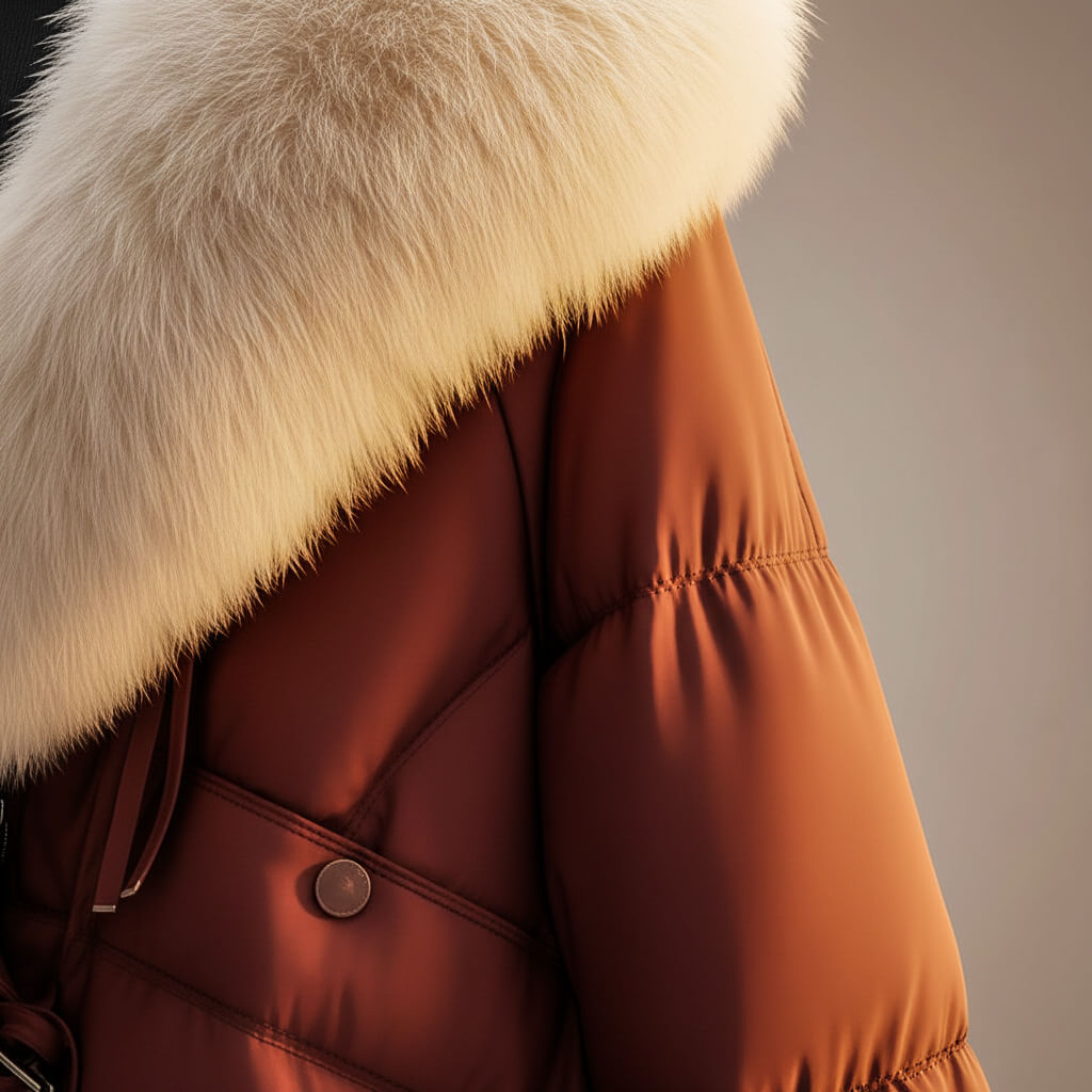 BRIANNA | FUR COLLAR PUFFER JACKET