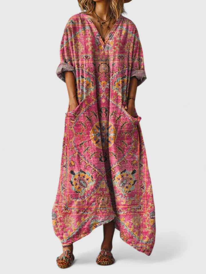 SIOBHAN | BOHEMIAN PRINT MAXI DRESS