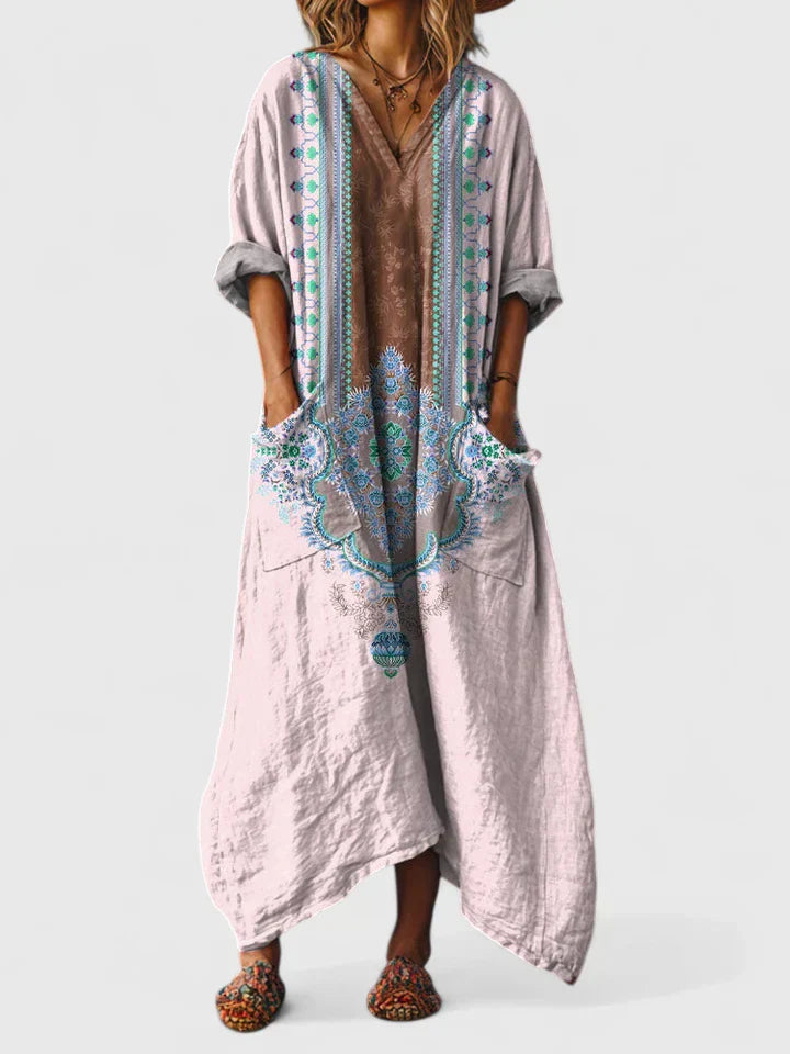 SIOBHAN | BOHEMIAN PRINT MAXI DRESS