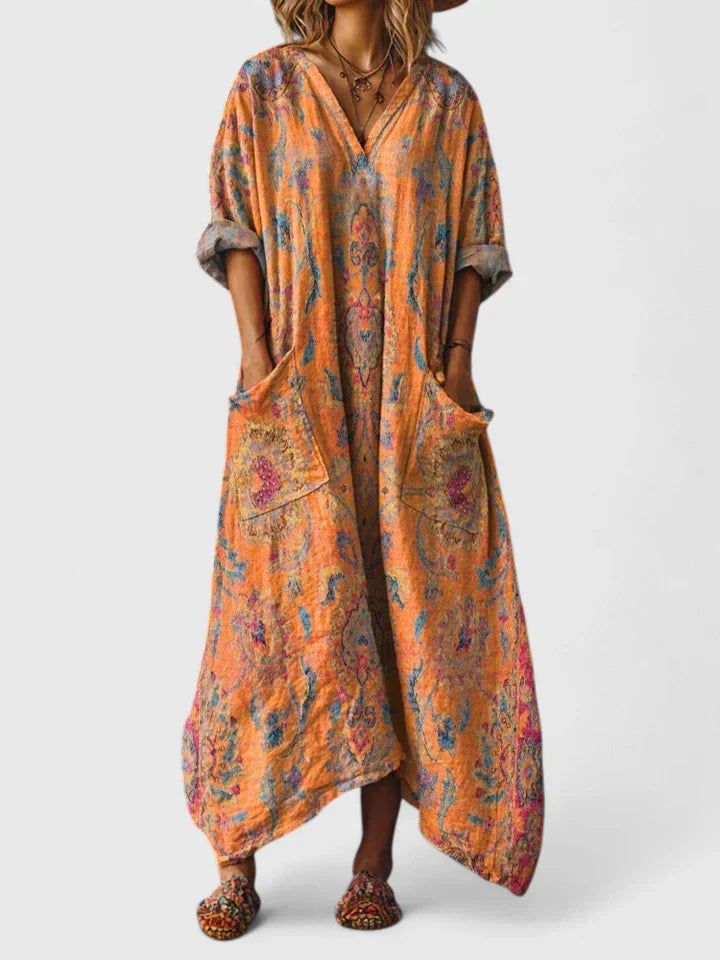 SIOBHAN | BOHEMIAN PRINT MAXI DRESS