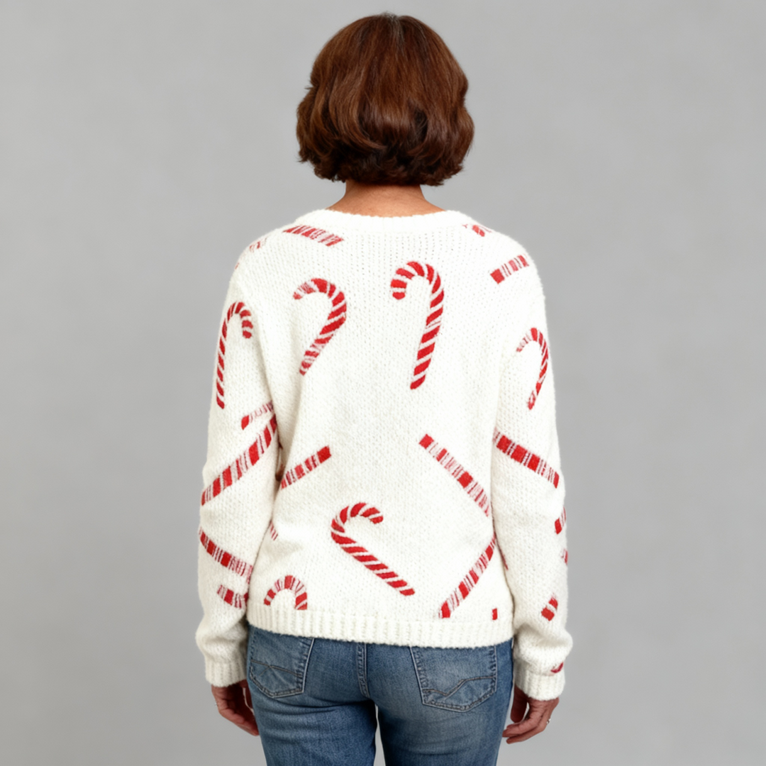 DEIRDRE| FESTIVE CANDY CARDIGAN