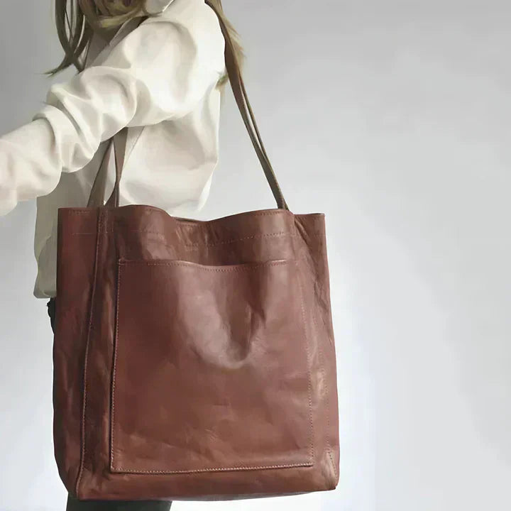 NUALA | HERITAGE VEGAN LEATHER TOTE