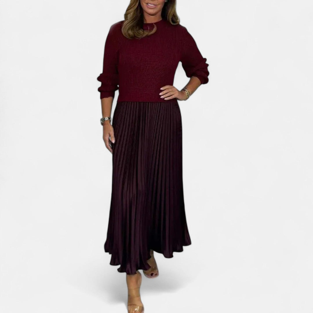Aveline | Flowing Pleated Maxi Skirt