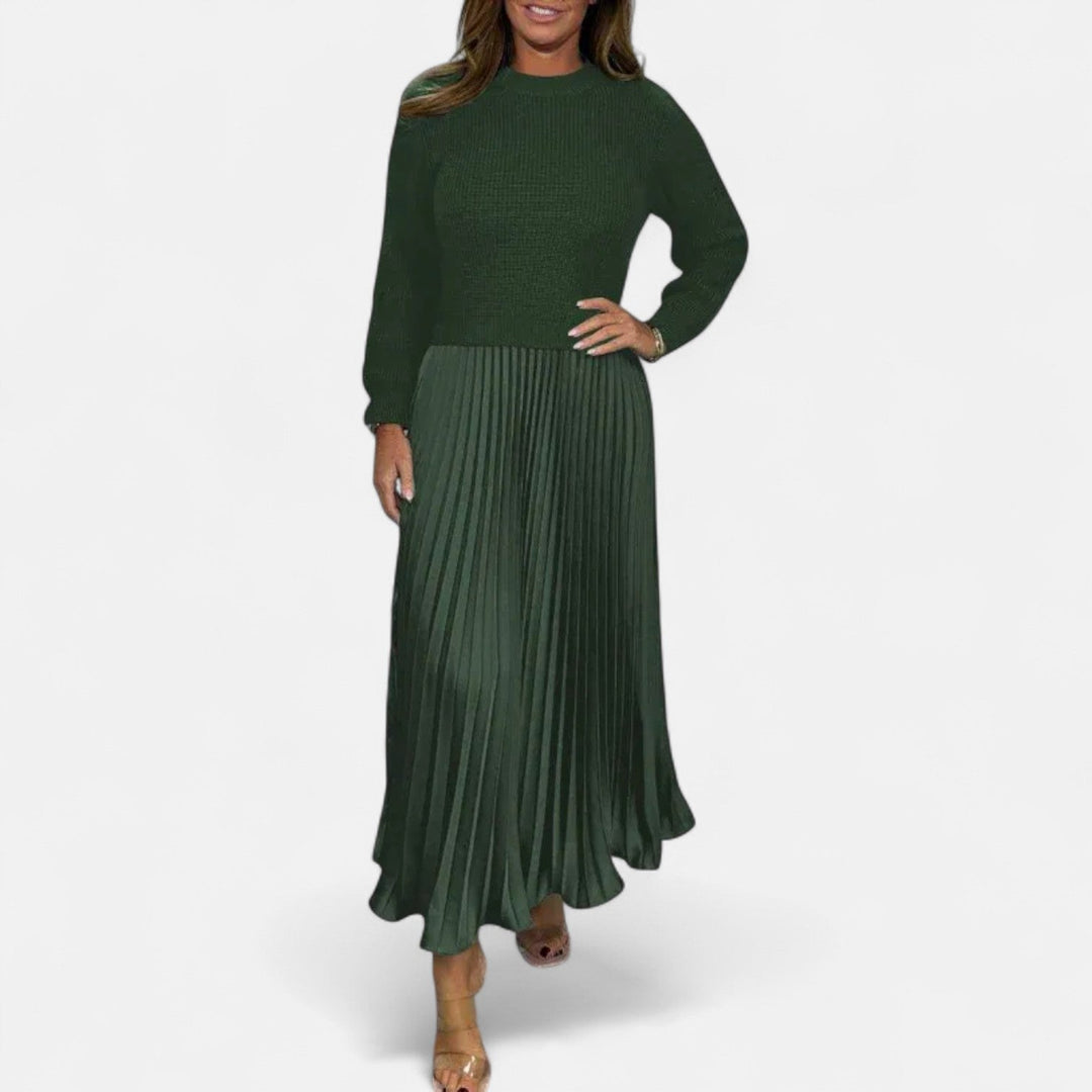 Aveline | Flowing Pleated Maxi Skirt