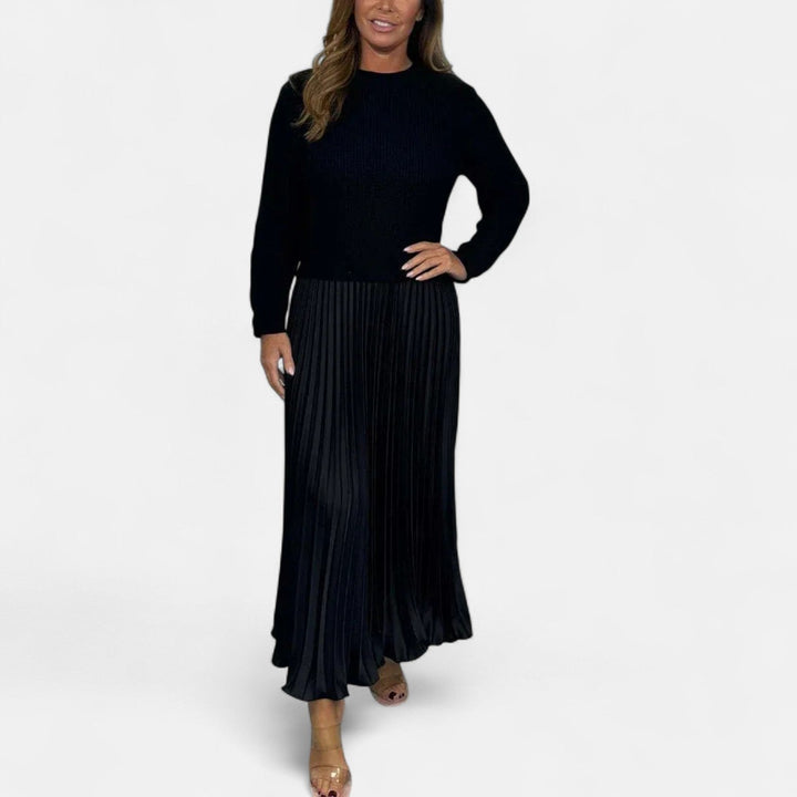 Aveline | Flowing Pleated Maxi Skirt