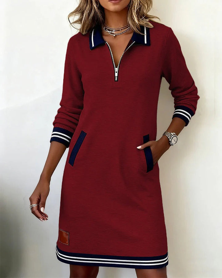 ORLA | CHIC LONG SLEEVE COTTON DRESS