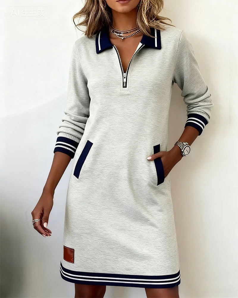 ORLA | CHIC LONG SLEEVE COTTON DRESS
