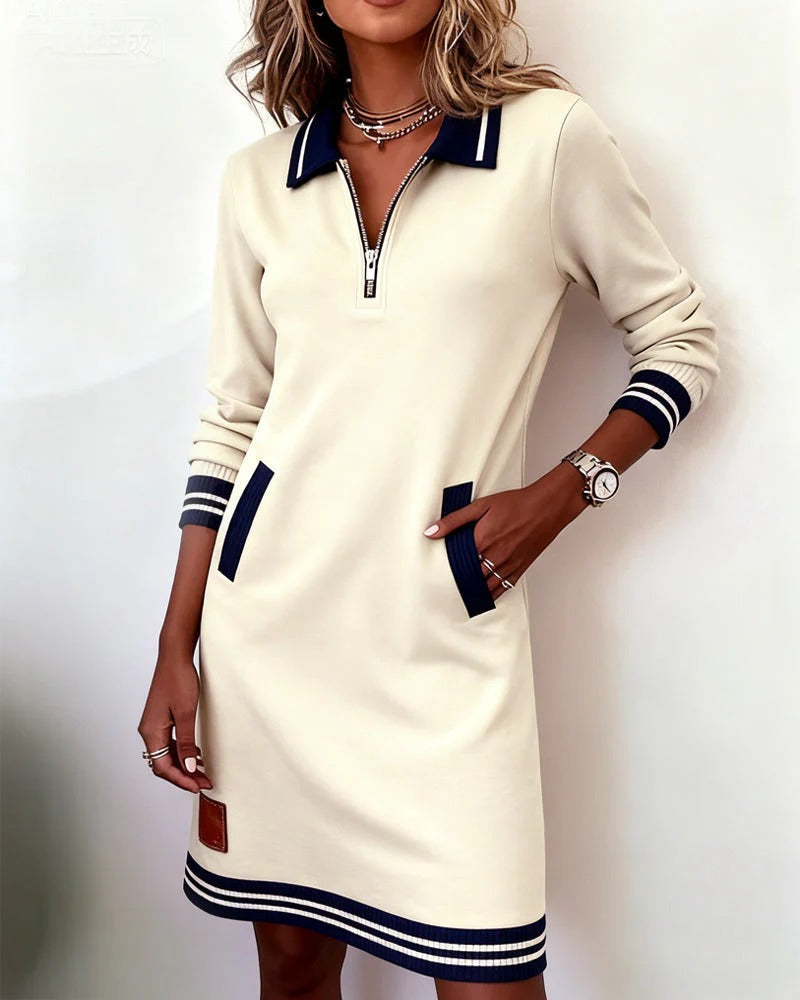 ORLA | CHIC LONG SLEEVE COTTON DRESS